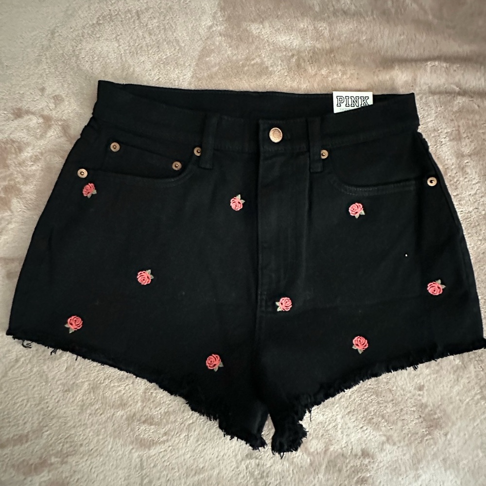 Pink Victoria’s Secret high waisted shorts